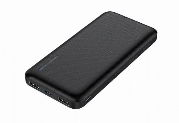 Gembird PB10-02 - Powerbank - 10000 mAh - 12 Watt - 2 A - 2 output-stikforbindelser (USB) - sort