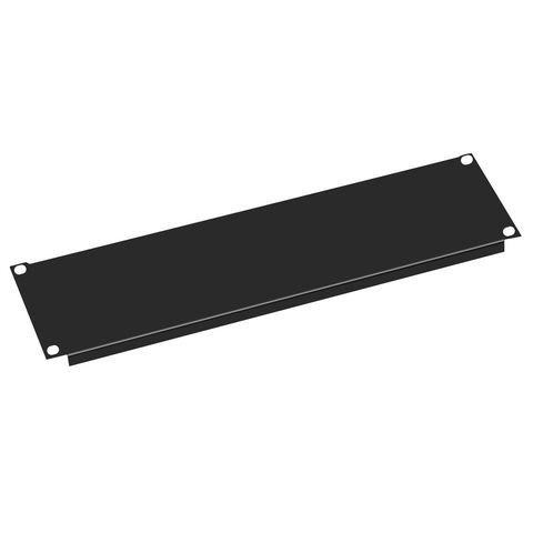Value 26.99.0300, Blankt Panel, Sort, Metal, 3U, 48,3 Cm (19")