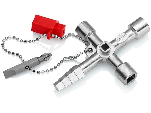 Knipex 00 11 04, Edelstahl, Edelstahl, 2 Bein(E), 4 Kopf/Köpfe, Kreis, Quadratisch, Dreieck, 5,7,8 Mm