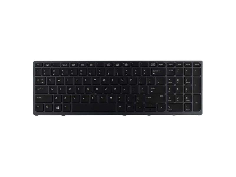 HP - Notebooks udskiftningstastatur - bagbelyst - dansk - for ZBook 15 G3, 15 G4, 17 G3, 17 G4
