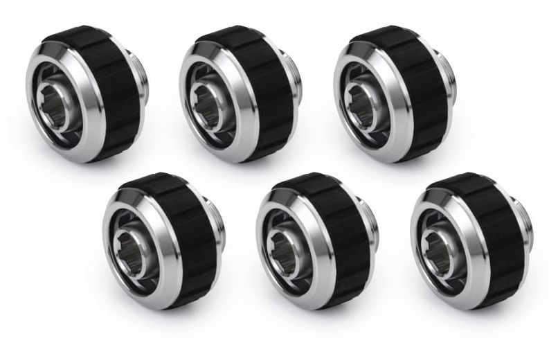 Alphacool Apex Grip, Montering, Messing, Krom, 1/4", Cpu, Gpu, 18,5 Mm
