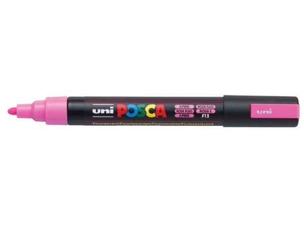 Posca Pc-5M Fluoreszierendes Rosa, Pink, Mehrfarbig, Fluorescent Pink, 1 Farben, Medium, Tinte Auf Wasserbasis