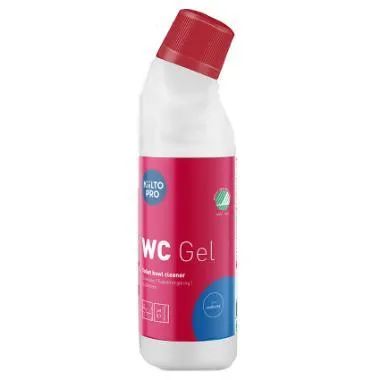 Toiletrens Kiilto Wc Gel - Svanemærket Med Farve Og Parfume 750 Ml - (12 Flasker X 750 Ml)