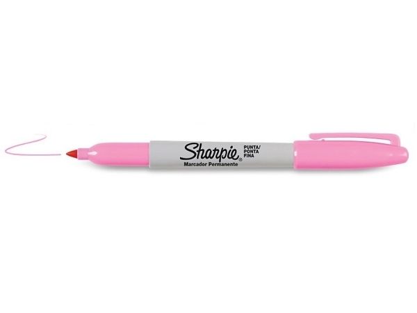Sharpie Fine Point, Lyserød, Fin Spids, Flerfarvet, Fin, Ap, Metal, Papir, Plast