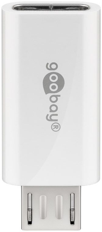 Goobay 55550, Usb Micro B, Usb C, Hvid