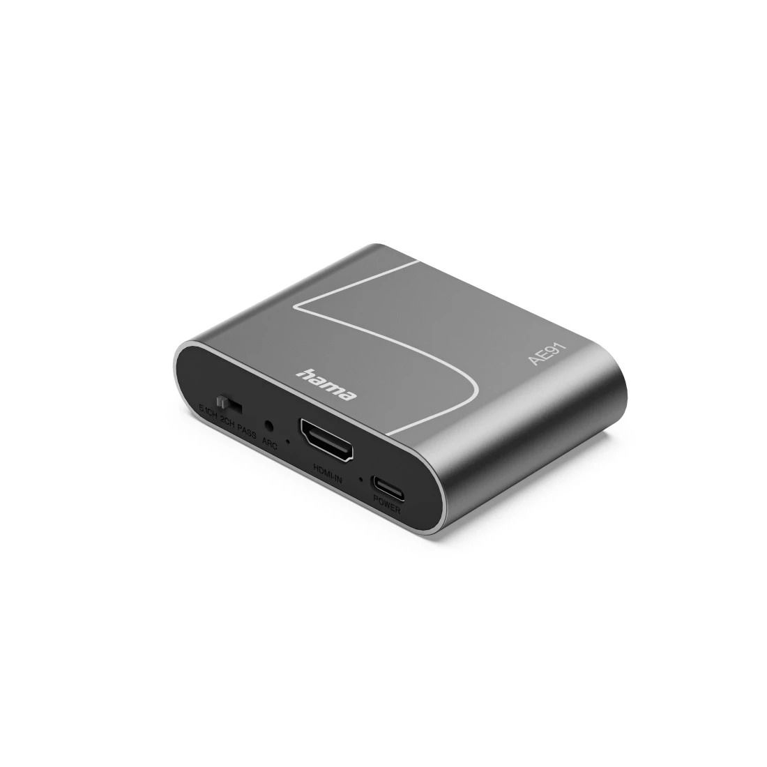 Hama Ae91-Arc, Silber, Aluminium, 78 Mm, 20 Mm, 56 Mm, Hdmi