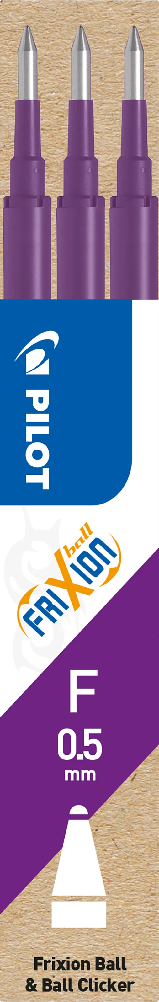Refill Pilot Frixion Clicker 0,5 mm  violet - (3 stk.)