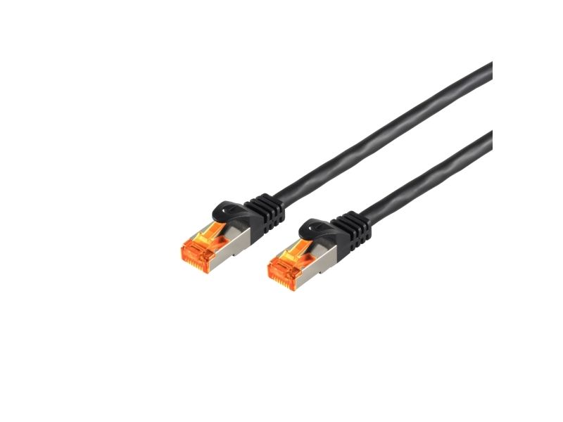 S-Conn 08-26485 Outdoor-Patchkabel Cat. 6A 30 M S/Ftp Rj-45 Auf Rj-45, Schwarz