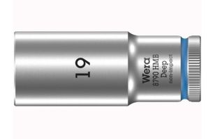 Wera 8790 Hmb, Sokkel, 3/8", Metric, 1 Hoved(Er), 19 Mm, Krom-Vanadium-Stål