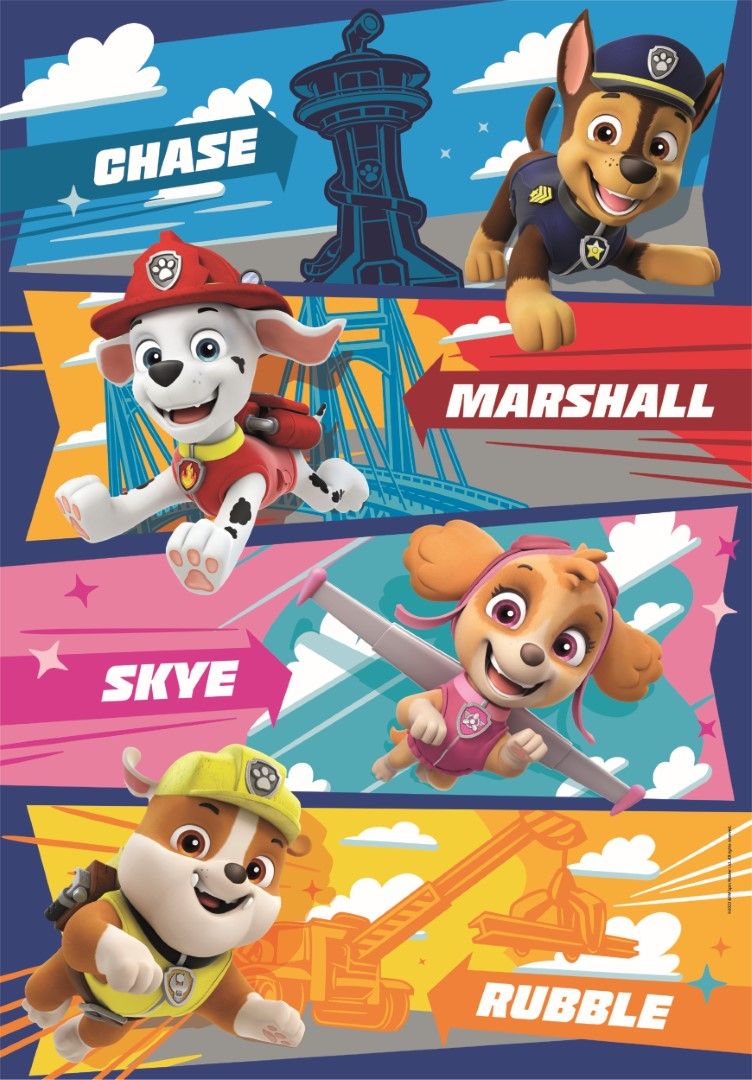 Clementoni Puslespil, Maxi, Paw Patrol, 60 Brikker