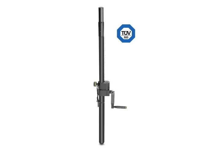 Gravity SP 2472 B Højttaler windup mellemstang M20 Gevind / 102-164cm - Sort