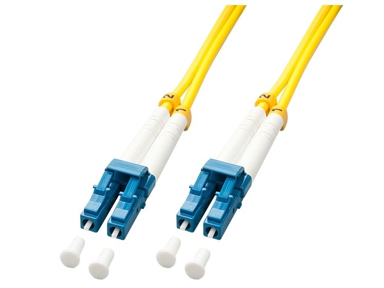 Fiberoptisk patchkabel Lindy LC/LC OS2 1 m 9/125 singlemode - gul