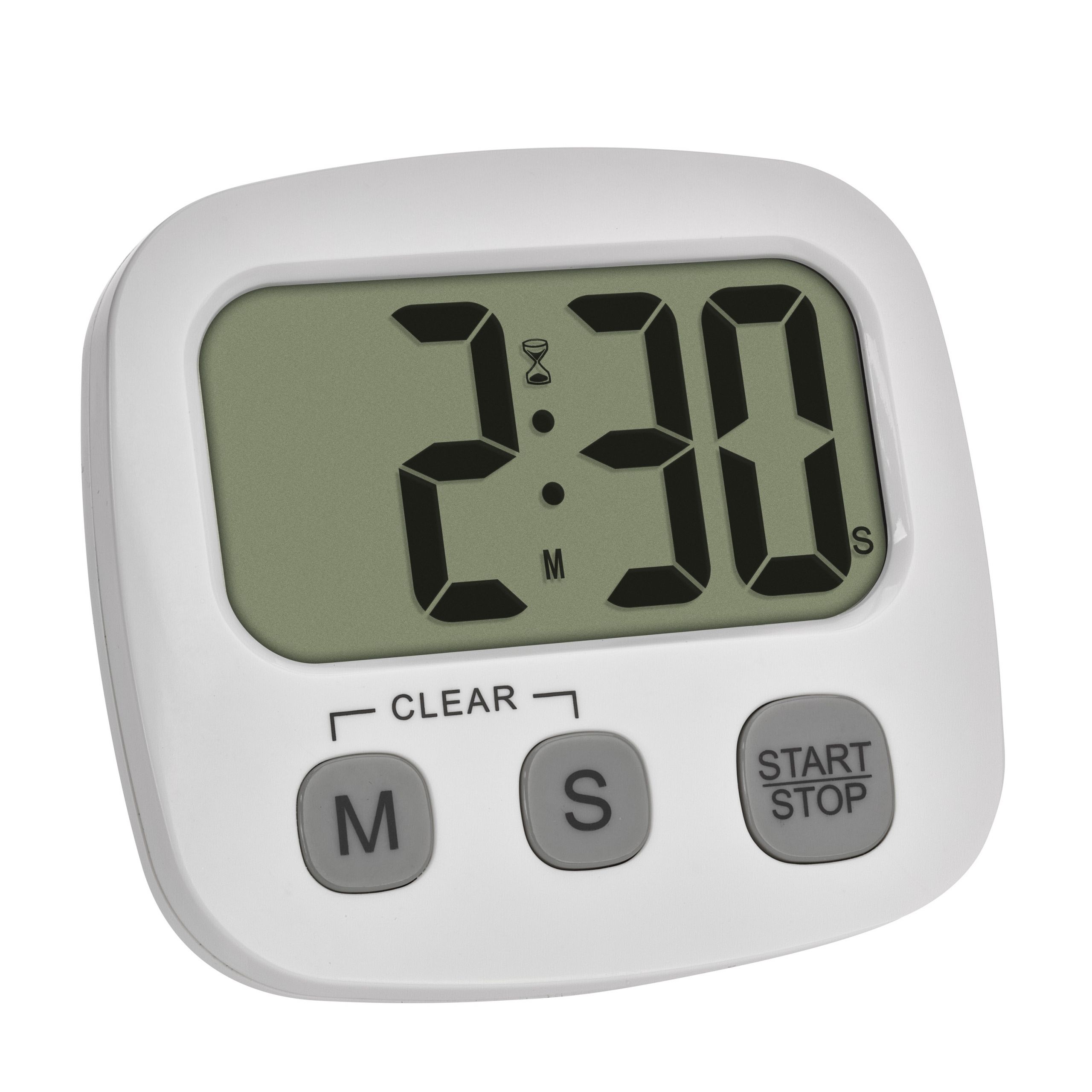 TFA-Dostmann 38.2057.02, Digital køkkentimer, Hvid, 99 min., Plast, Fritstående/magnetisk, AAA