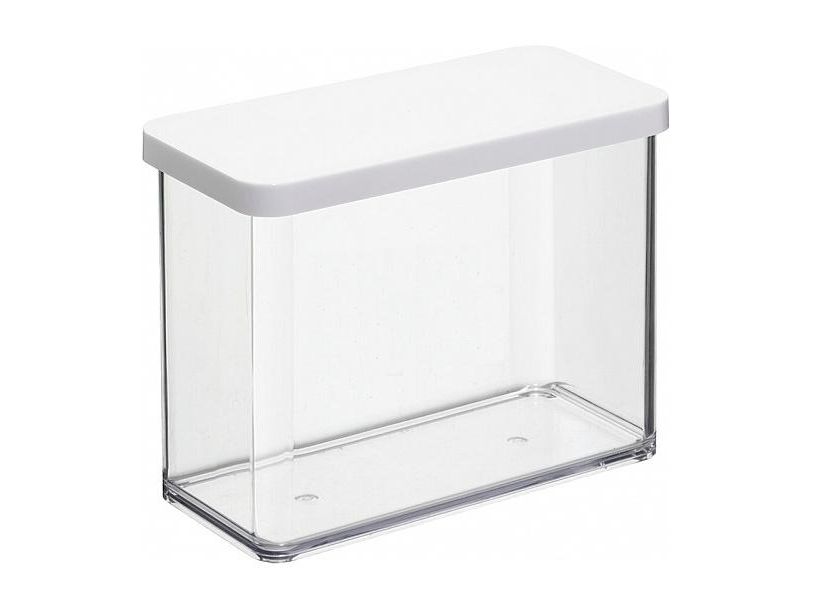 Rotho Loft, Kasse, Rektangulær, 2,1 L, Transparent, Hvid, Styrenacrylonitril (SAN), Schweiz