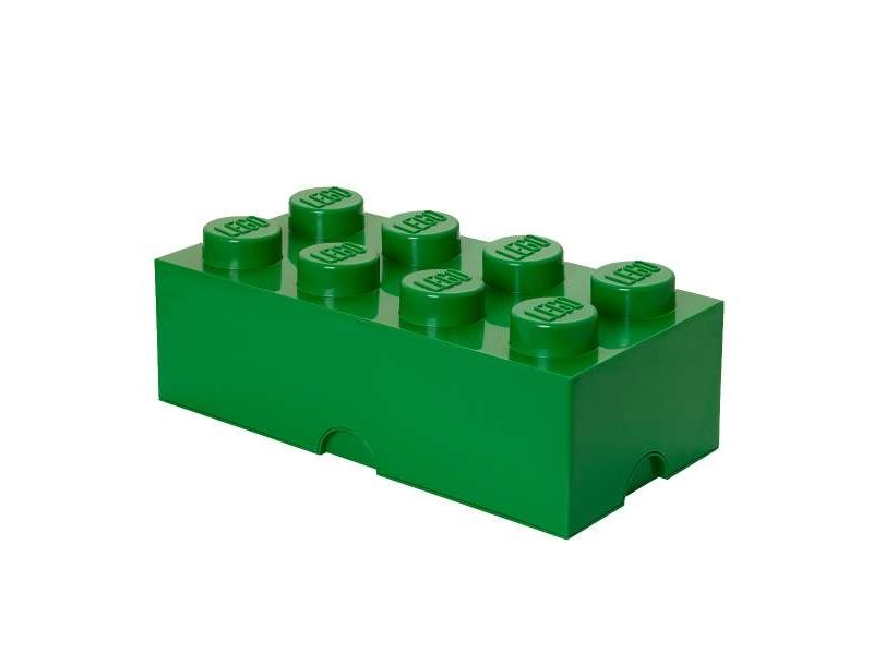 Lego Storage Brick 8 - Opbevaringsboks - Mørkegrøn