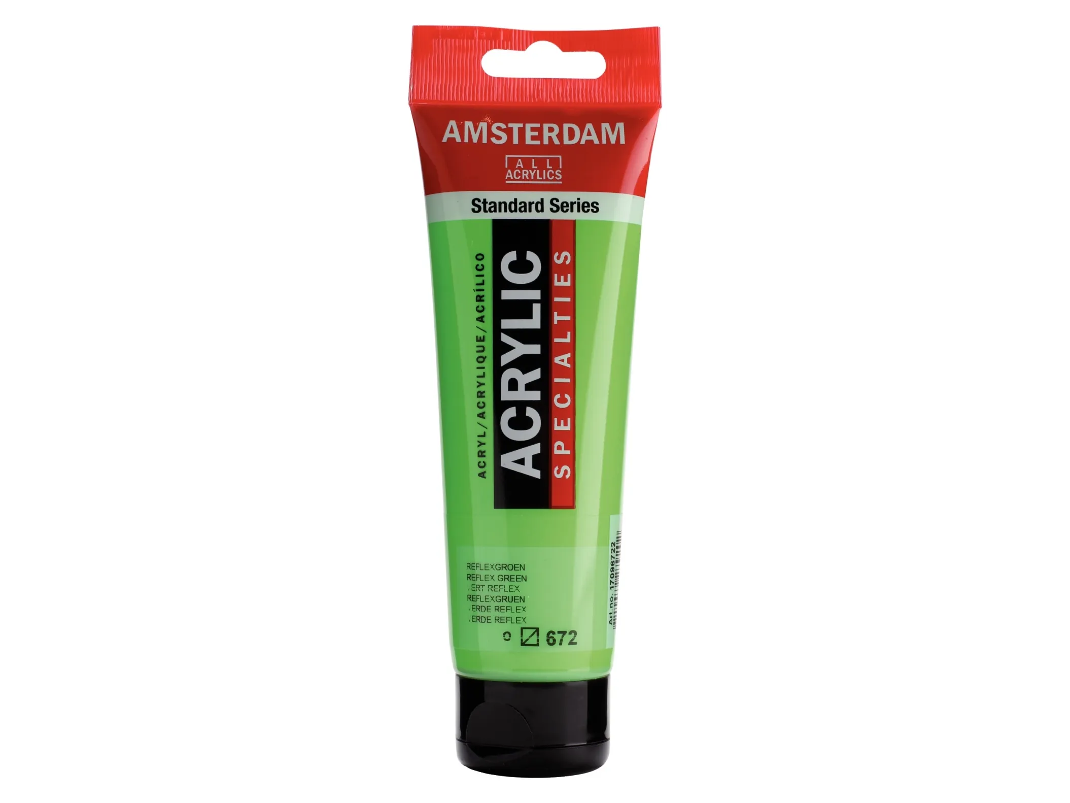 Amsterdam Standard Series Acrylic Tube Reflex Green 672 | Skola & Hobby - Konstmaterial - Akryl & Akvareller | GameStuff