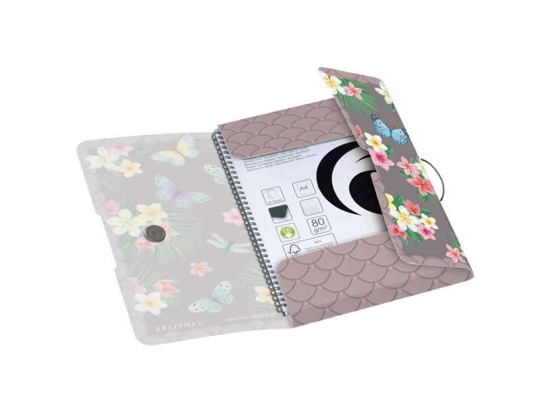 Herlitz 50044009, Envelope Folder, A4, Polypropylen (Pp), Mehrfarbig, Gummiband, 1 Stück(E)
