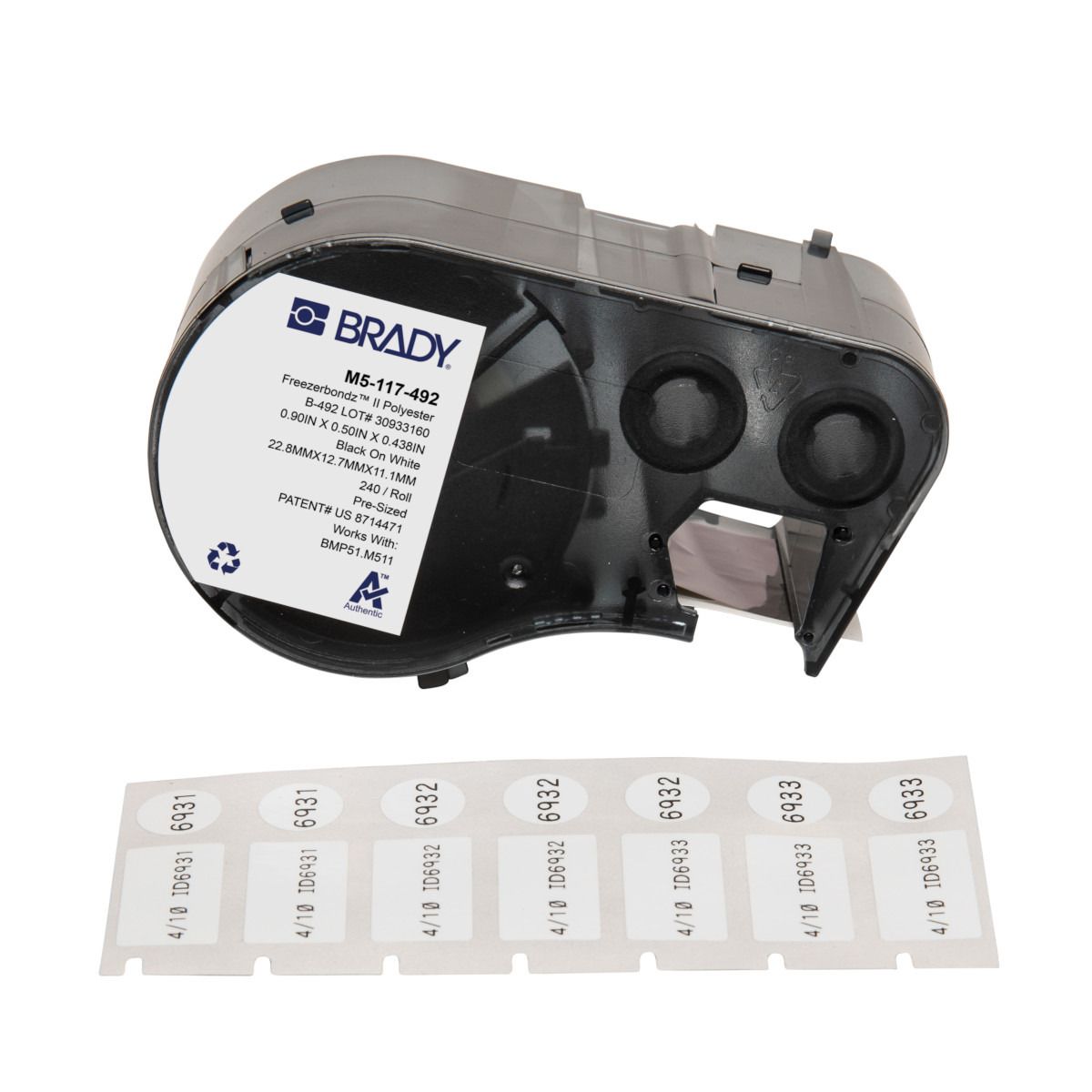 Bmp51/Bmp53/M511 Fryseretiketprinter Label Printer-Etiketter