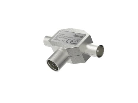 Hama 00205236, Kabelfordeler, 4 - 1000 MHz, Sølv, Metal, 3,5 dB, 1 stk