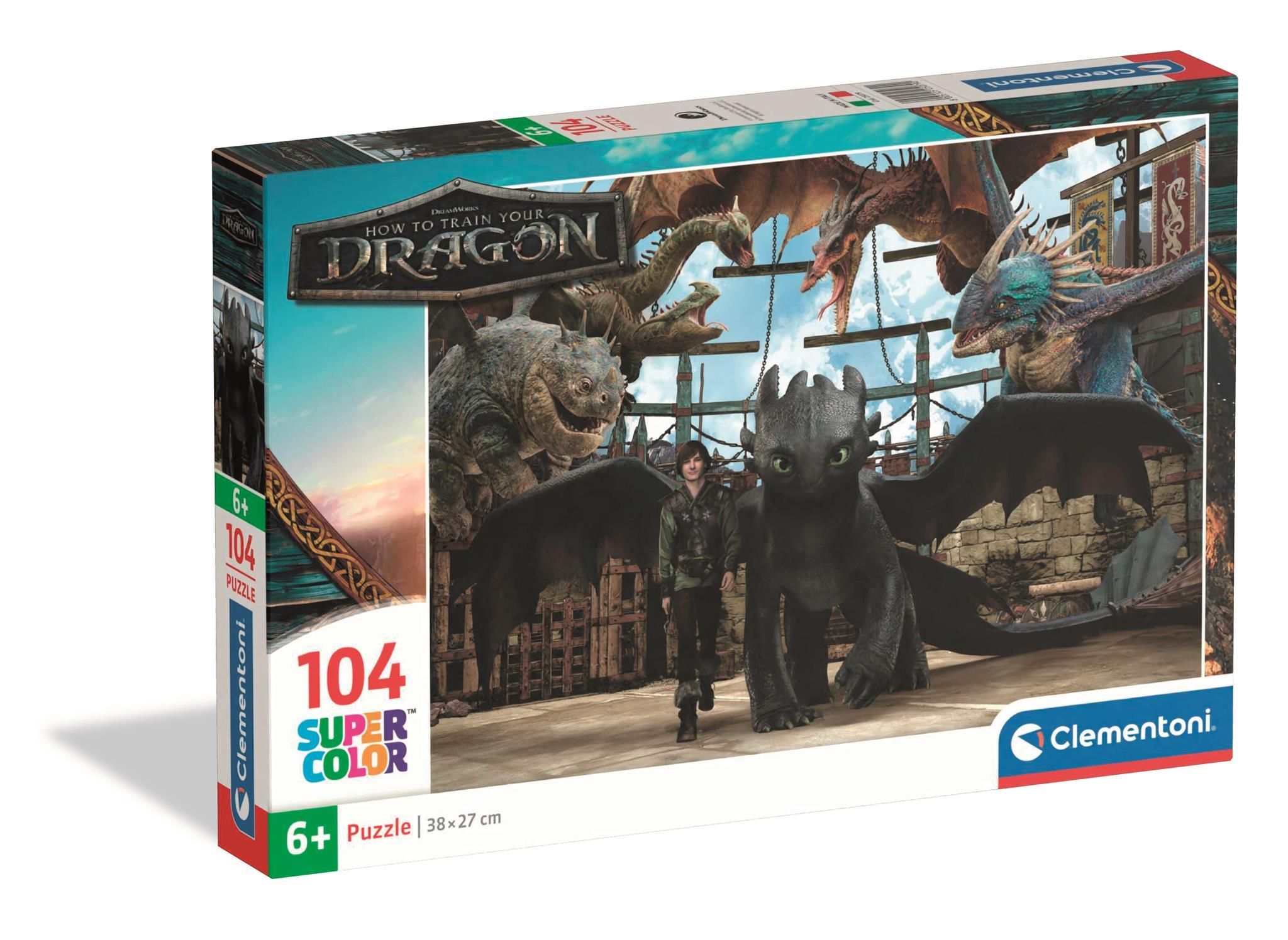 Cle-Rätsel 104 Supercolour Howtotrainydragon 25079