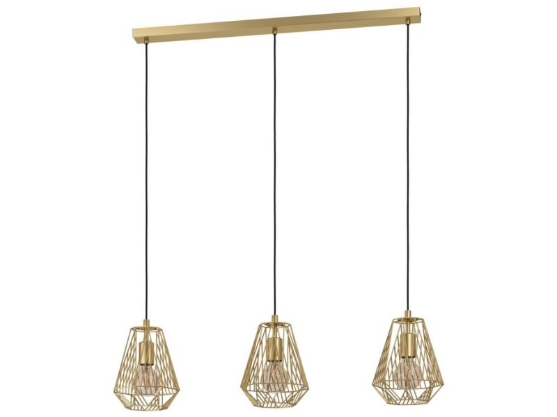 Eglo Braun Pendelleuchte, Stype – Goldfarben – Ca.20x110x96cm - Bild 7
