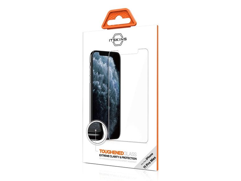 ITSKINS APXM-GLSFP-TRSP, Apple, iPhone 11 Pro Max, Stødsikker, Ridseresistent, Transparent, 1 stk