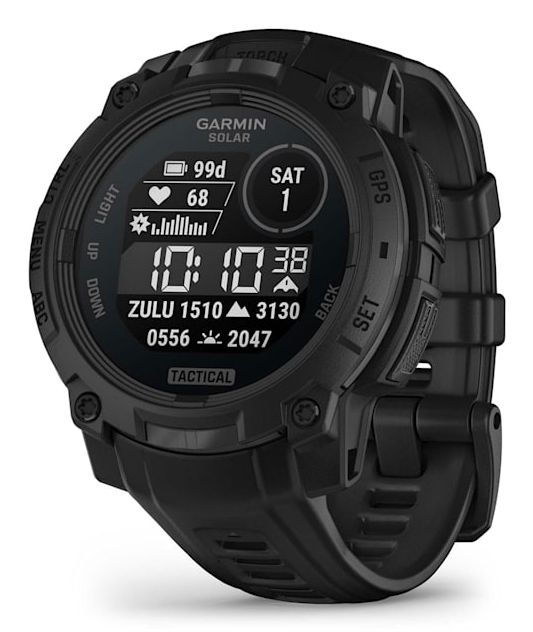 Garmin Instinct 3 Smartwatch 45 Mm Solar Tactical Edition, Sort 010-02934-50