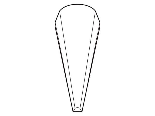 Knipex 92 21 05, Rustfrit Stål, Rustfrit Stål, Tilspidset, Lige, 7 G, 7 Mm
