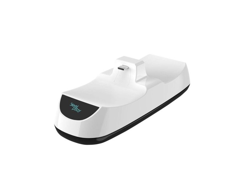 Steelplay - Opladningsstander - 1 A - 2 output-stikforbindelser (USB-C) - for Sony DualSense