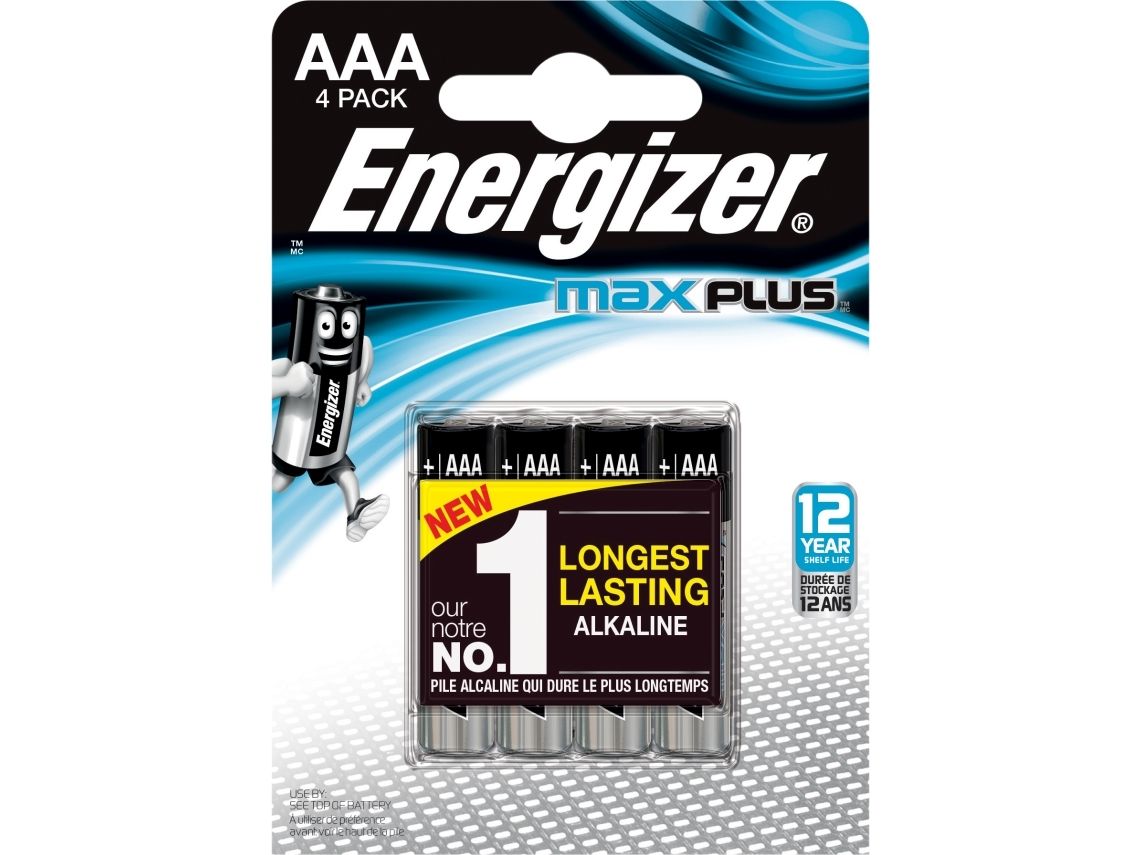 Energizer Maxplus Aaa – 4 Pack, Einwegbatterie, Aaa, Alkali, 4 Stück(E), Schwarz, Blau, Silber, Bumperpack