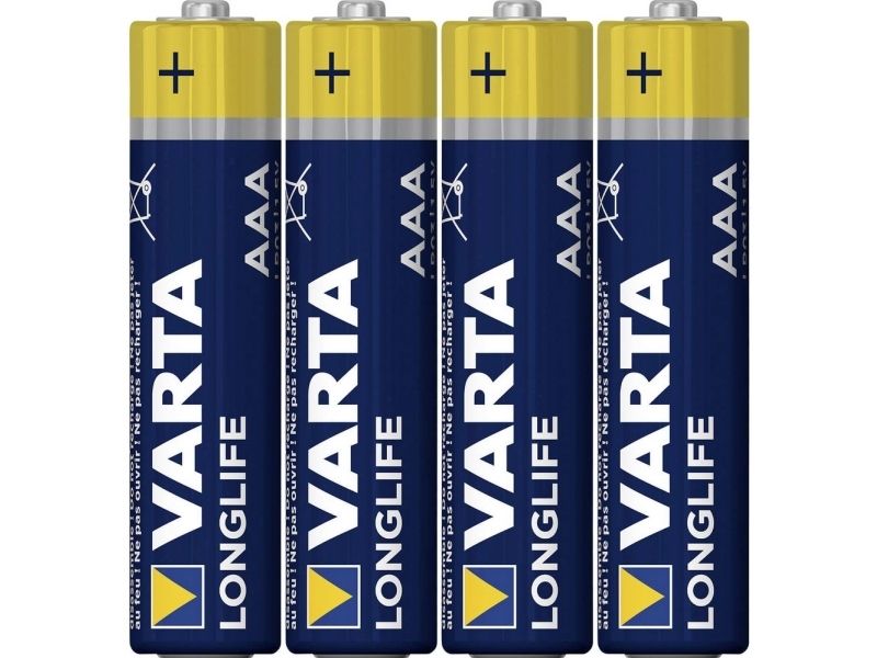 Varta Longlife Extra - Batterien 4 X Aaa / Lr03 - Alkalisk