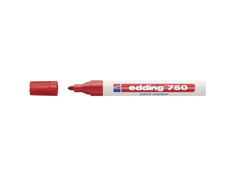 Edding 750 Paintmarker Rød 2-4 Mm - 10 Stk./Pakke