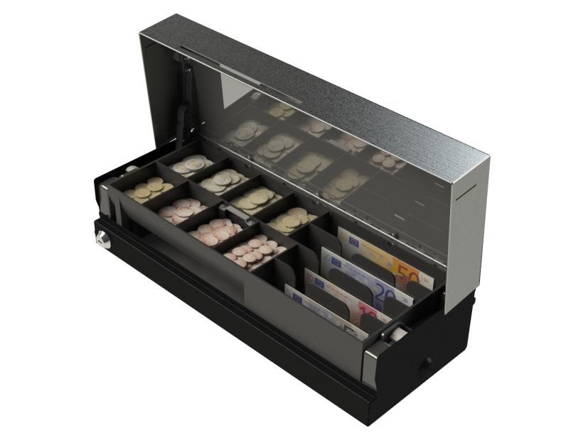 APG 460MOD03 Flip Lid - Elektronisk pengeskuffe - sort
