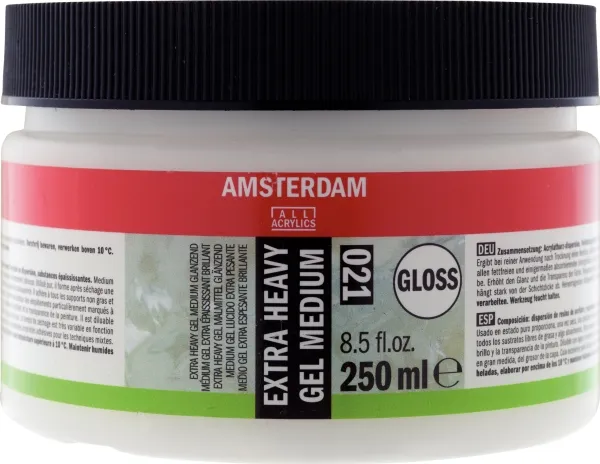 Amsterdam Extra heavy gel medium gloss 021 jar | Skola & Hobby - Konstmaterial - Tillsatser | GameStuff