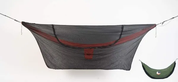 Ticket To The Moon Convertible Bug Net 360°, Pyramidformat myggnät, Svart, Polyester, Camping, Resor, 2800 mm, 1300 mm | Trädgården - Terrass - Hängmattor | GameStuff