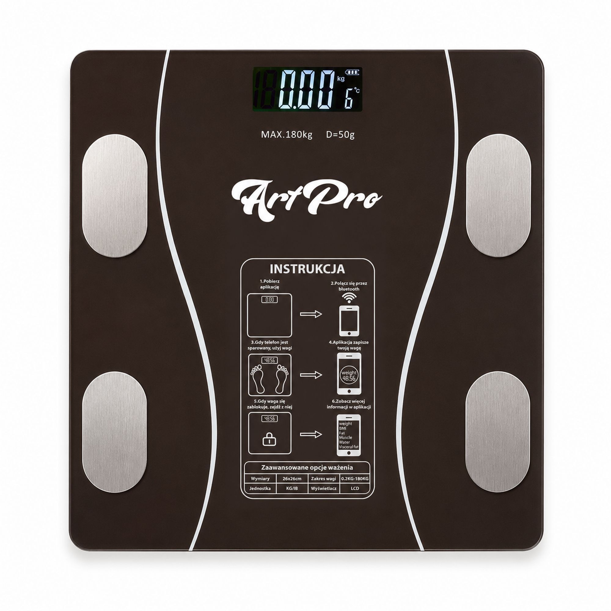 Extralink Extralink Home Intelligent Bluetooth Bathroom Weight
