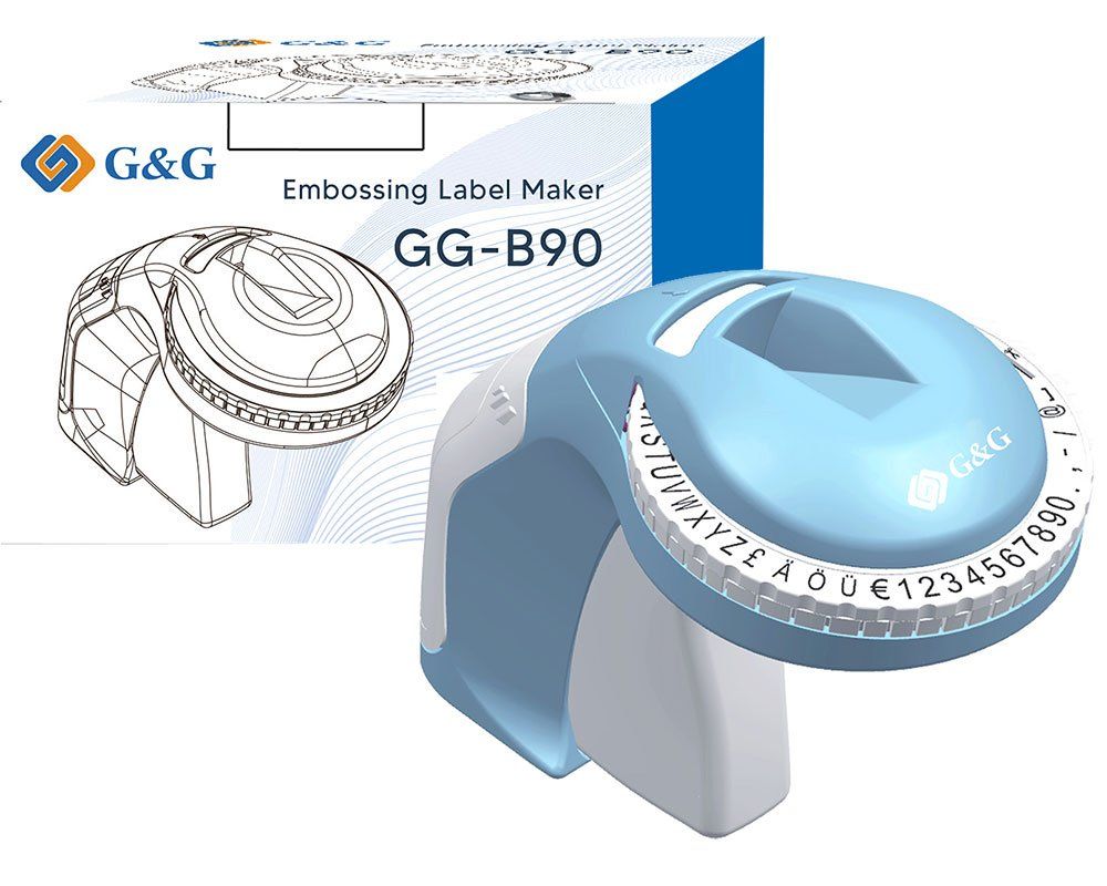 G&G 20621, Manuell präglingsmaskin, Blå, Vit, 141 g