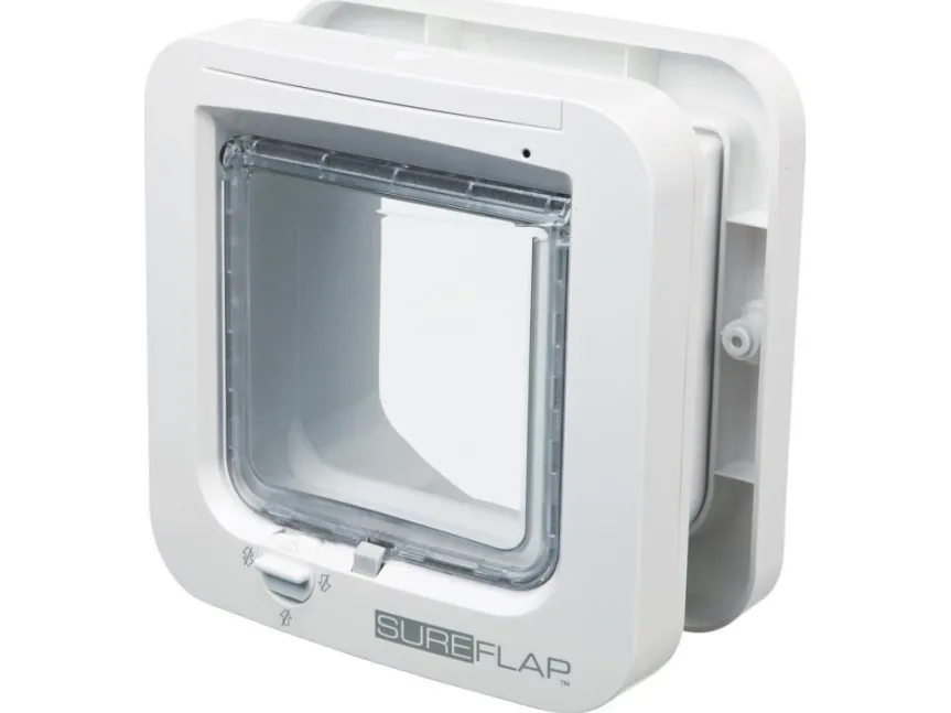 SureFlap SUR001 kattelem med mikrochip - hvid 21 × 21 cm