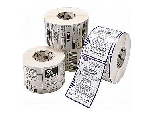 Zebra PolyE 3100T Gloss - Polyethylen (PE) - skinnende - permanent akryllisk klæbemiddel - hvid - 102 x 152 mm 950 etikette(r) (1 rulle(r) x 950) etiketter