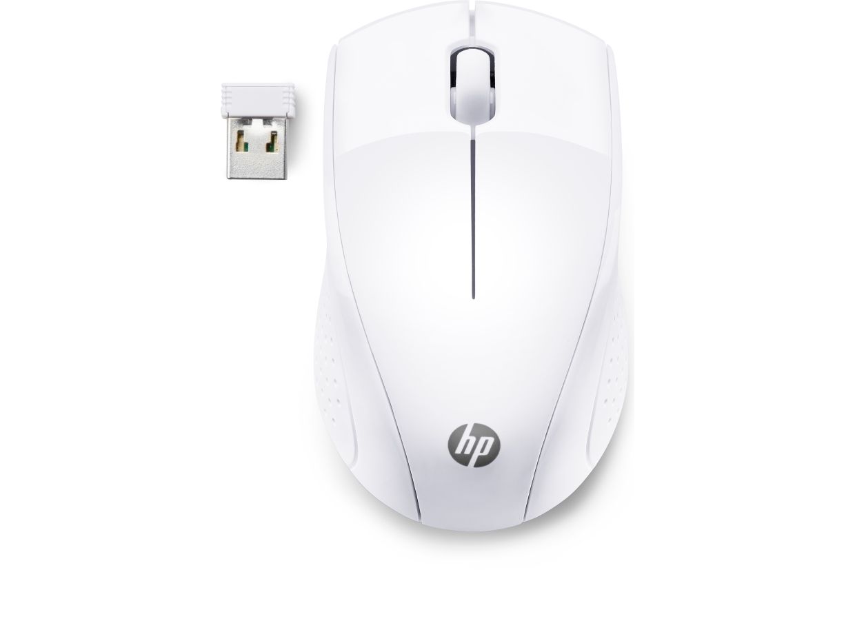 Hp Wireless-Maus 220 (Snow White), Optisch, Rf Wireless, Weiß