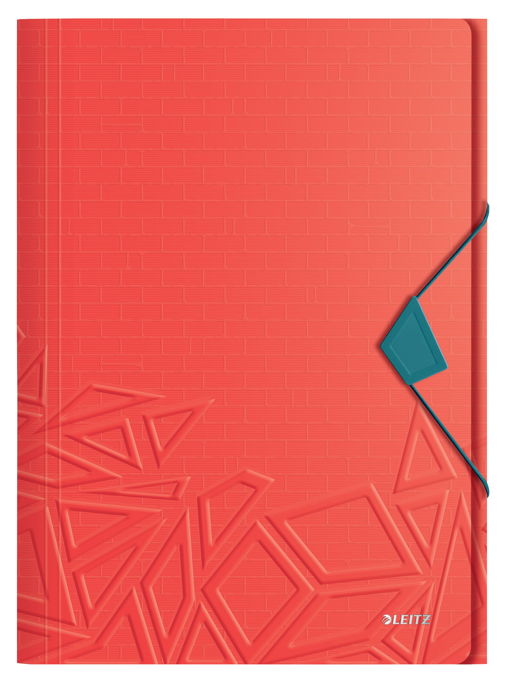 Leitz Carpeta Solap. Urban Chic Pp A4 Roj - Pack De 10 Unidades