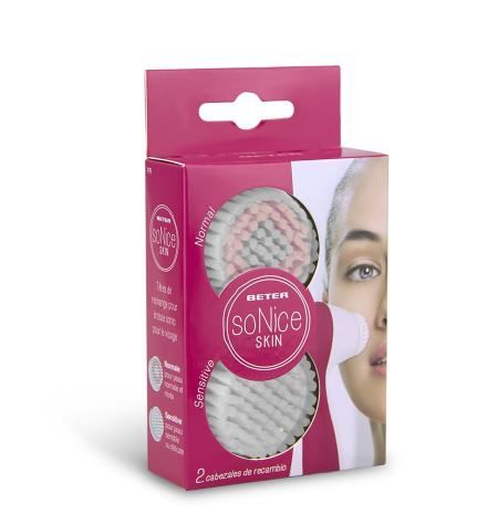 So Nice Skin 2 Ersatz-Schallbürstenköpfe Für Das Gesicht