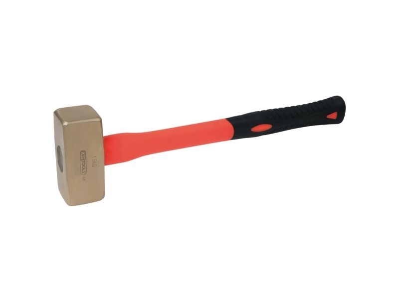 Ks Tools 963.2063, Vorschlaghammer, Aluminium-Bronze, Glasfaser, 40 Cm, 1,9 Kg, 1,5 Kg