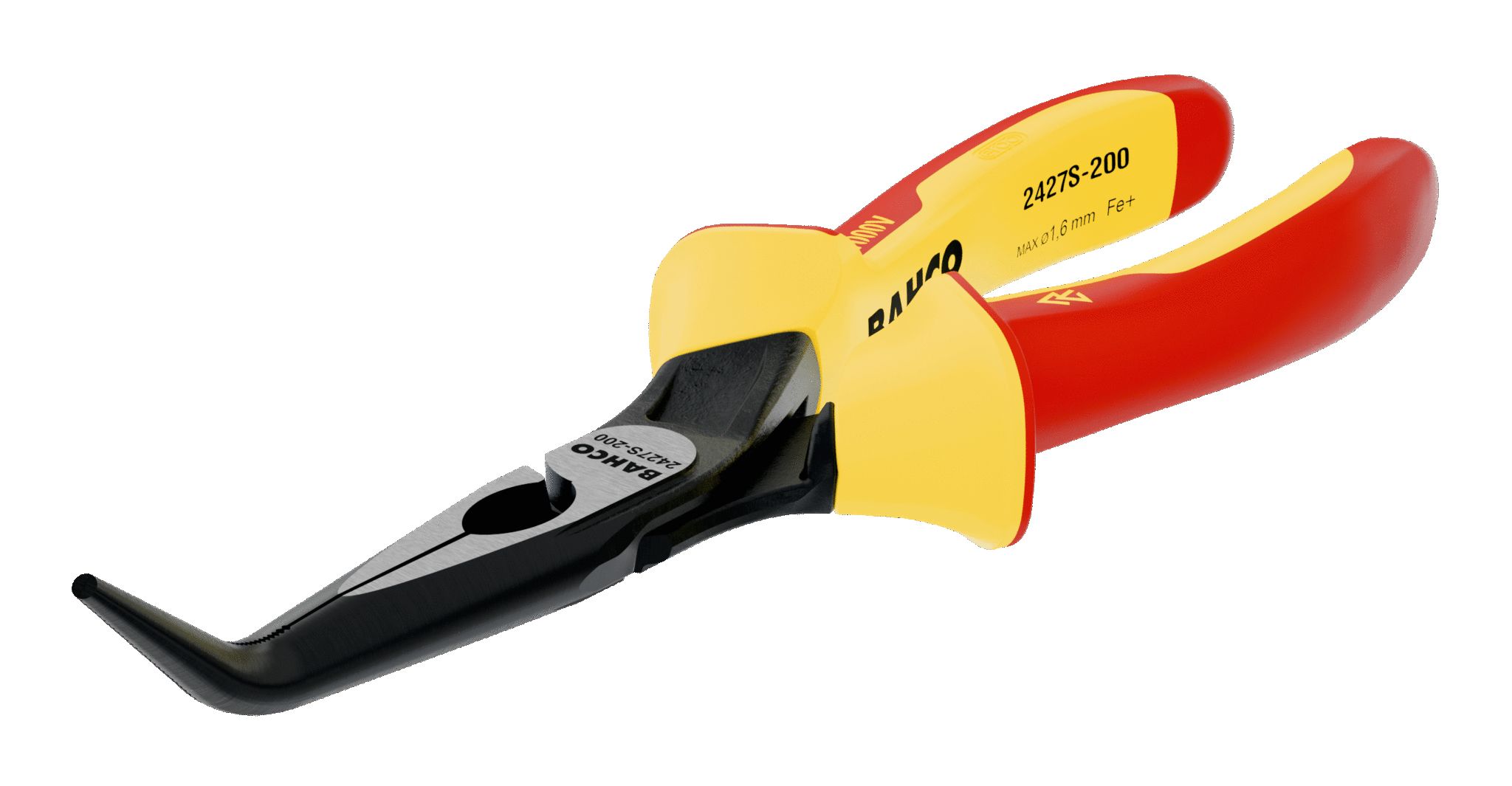 Bahco spidstang 160mm Ergo bukket med 2 komponent & håndtag 1000V