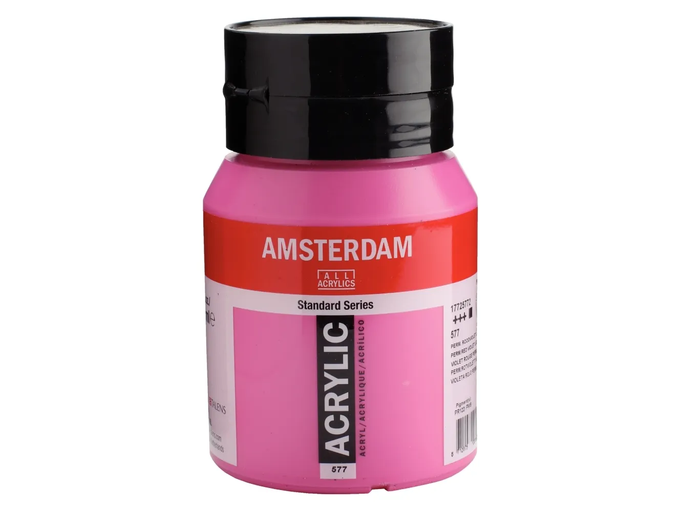 Amsterdam Standard Series Acrylic Jar Permanent Red Violet Light 577 | Skola & Hobby - Konstmaterial - Akryl & Akvareller | GameStuff