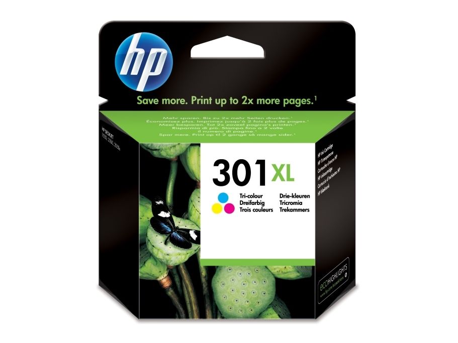 Hp Ch564ee / 301Xl Original Druckerpatrone Farbig (Cyan, Magenta, Gelb)