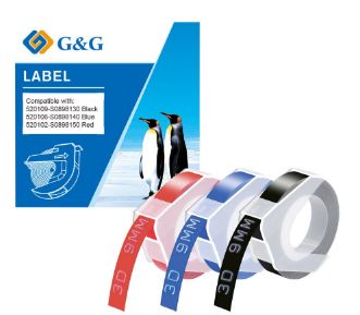 G&G 20623, Schwarz, Rot, Blau, Dymo, Omega, Junior, 9 Mm, 3 M, 3 Stück(E)