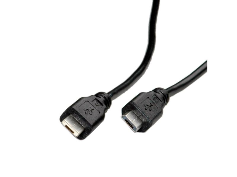 Roline Usb 2.0 Kabel, Micro Usb A St - Micro Usb B St 1,8M, 1,8 M, Micro-Usb A, Micro-Usb B, Usb 2.0, Männlich/Männlich, Schwarz