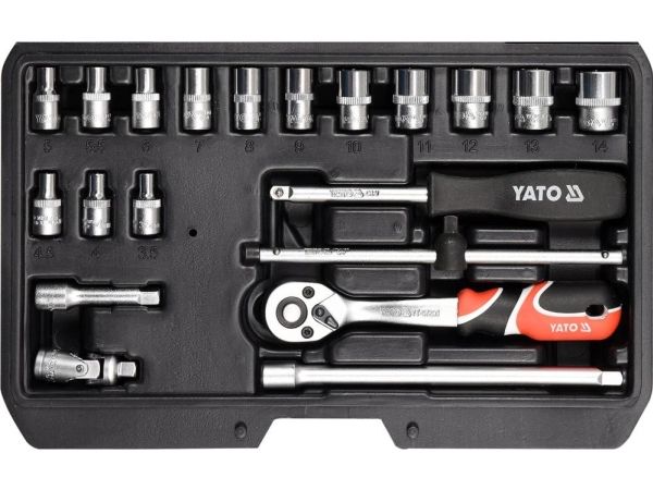 Yato Steckschlüsselsatz 1/4" 20-Teilig