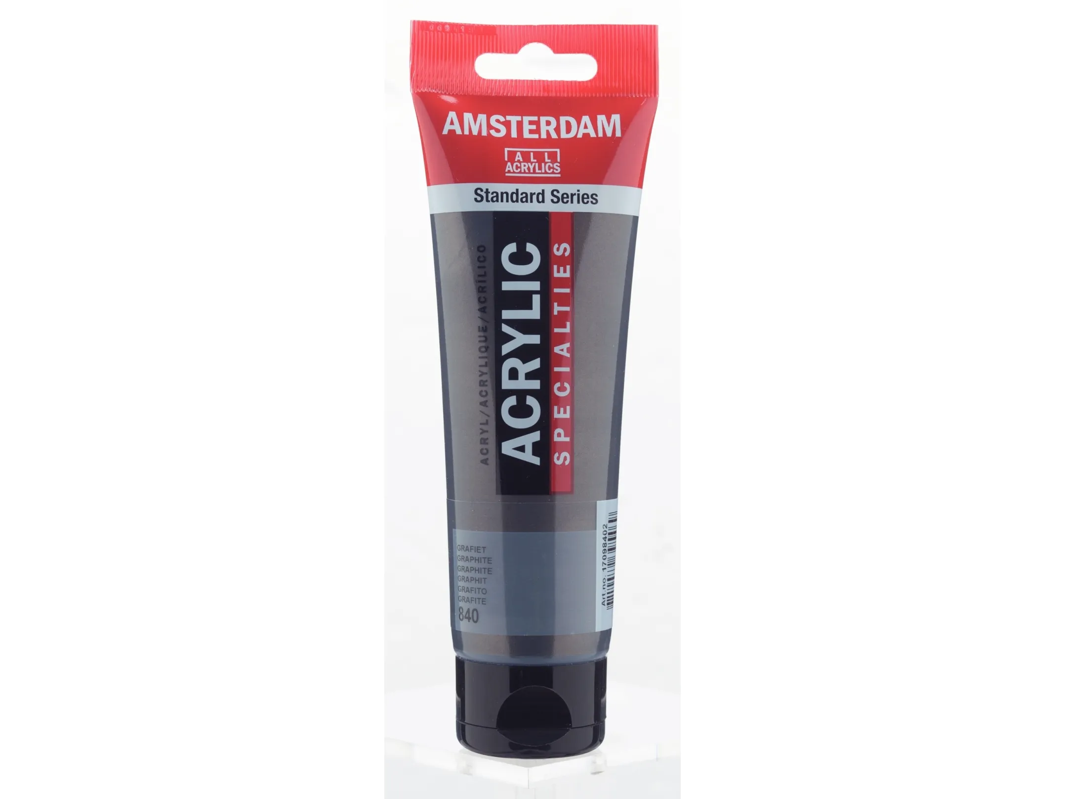 Amsterdam Standard Series Akrylrör 120 ml Grafit 840 | Skola & Hobby - Konstmaterial - Akryl & Akvareller | GameStuff